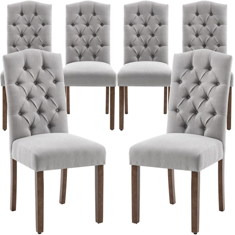 Chaise de salle à manger, Gris clair