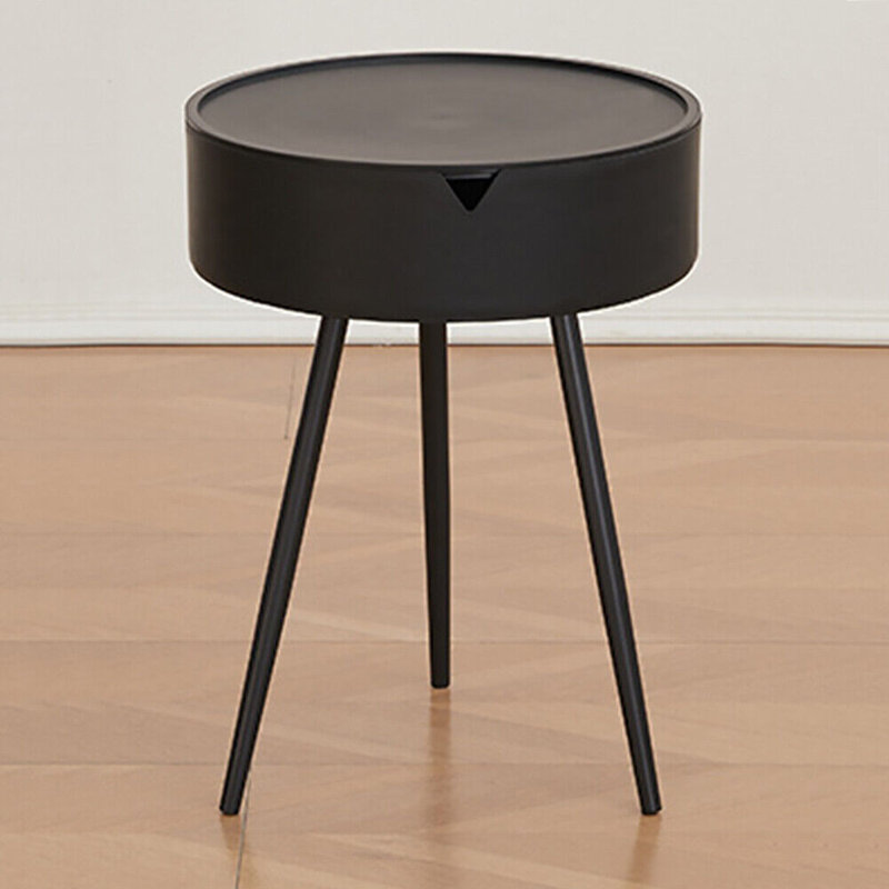 Side Table End Table Living Room Table For Sofa Couch And Bed Small Bedside Tables, Black