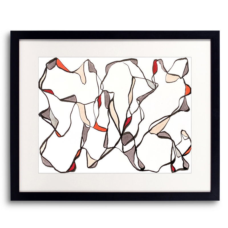 Musing Series 2.1 Print by Susan Arthur, Black Framed Paper, 20" H x 16" W