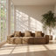 Canapé modulaire en velours 3 places l 108,66 po x P 38,2 po x H 31,1 po-129108944-129108945