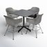 Dusti 4 - Person Patio Dining Set with Square Table