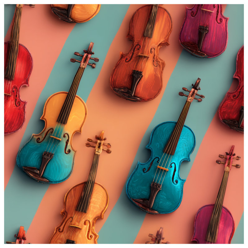 Rideaux, voilages et rideaux occultant Violins, Blocage, 50" x 80" - 1 Panel