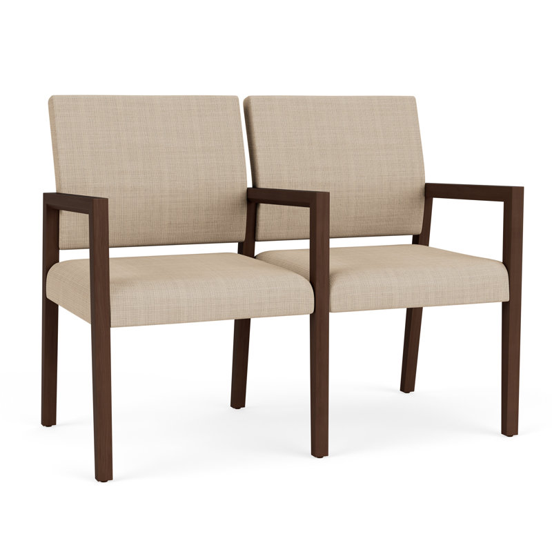 Structure en bois 2 places Brooklyn, Noyer Riftwood, Chambray calcaire