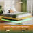 Oak King Floating Bed Frame With LED Lights-642206662-642206663