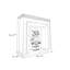 Foyer autoportant en bois massif blanc-117547275