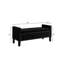 Banc de rangement capitonné en velours noir avec garniture cloutée et pieds en bois espresso-130021763-130021761
