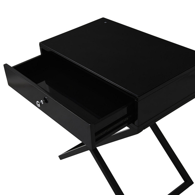 Amonette Rozelle 1 - Drawer Nightstand, Black