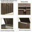 Coffre de rangement extérieur en acier imperméable 100 gallons Harmony-99090166