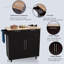 Chariot de service multi-usages avec chariot de rangement pour îlot de cuisine Winston Porter