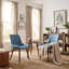Chaise d'appoint moderne en similicuir avec pieds en métal-1561762507