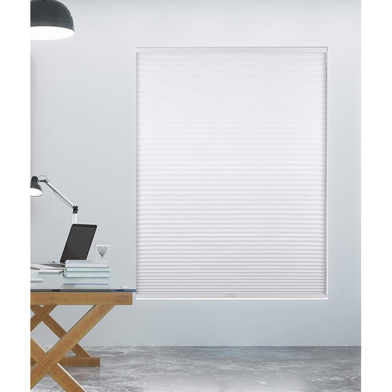 Blackout White Cordless Cellular Window Shade 33.5" x 72"