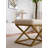 Stylish Pouffe with 100% Metal Frame, Cream Teddy Fabric, 19.7 x 16.5 x 15.7 inches | Versatile Seating & Decor Solution for Living Room, Bedroom, or Office | Durable, Lightweight & Contemporary Design