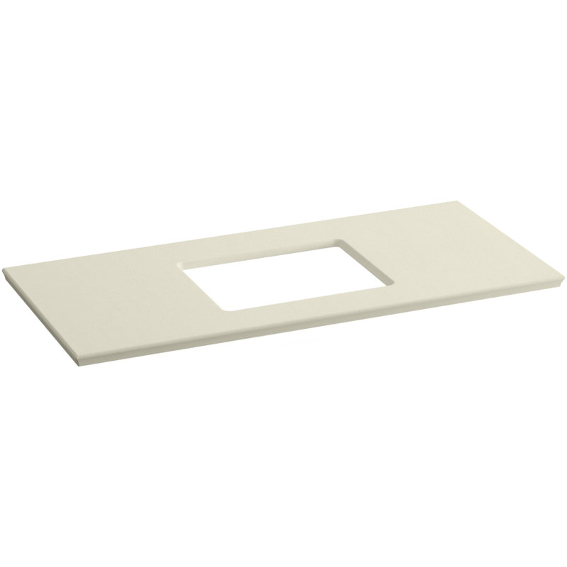 Plateau de meuble-lavabo simple 49 "SolidExpressions®, Expressions d'amande