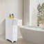 Armoire de rangement étroite à 3 niveaux pour salle de bain