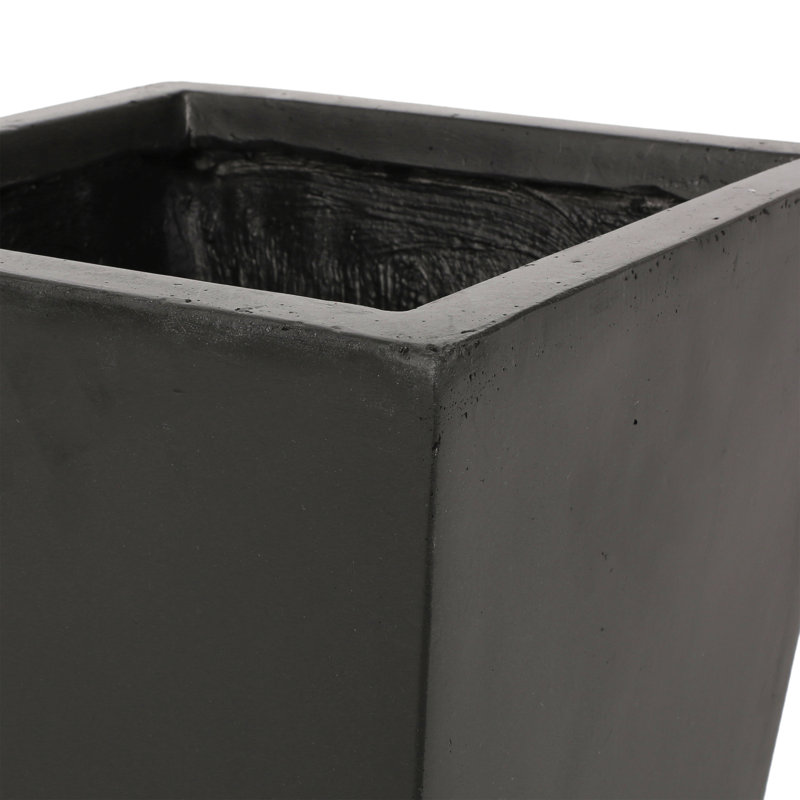 Petit pot à fleurs 13 po Mgo, H 24,75 po x l 13 po x P 13 po, Rouille