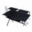 Rectangular Computer Desk with Keyboard Tray, Black