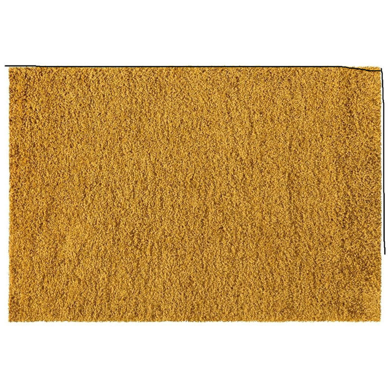 Solid Colour Shag Area Rug, Rectangle 80 x 150 cm