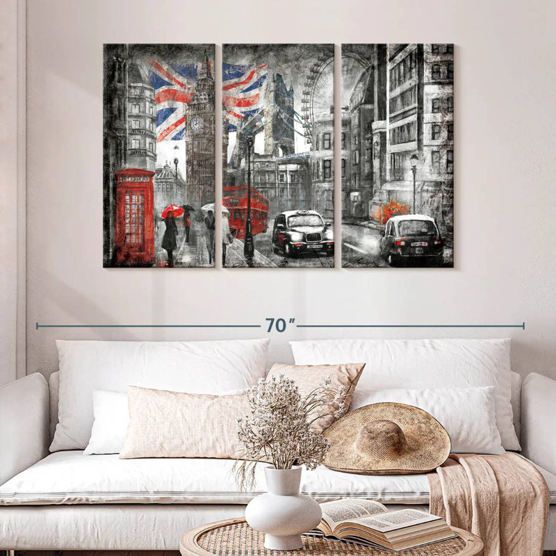 Rorry Rainy London Pop, 32" H x 50" W
