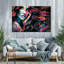 Portrait de femme Edgy, reproduction sur toile-751053687