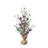 21"H Lighted Mardi Gras Fleur-De-Lis & Berry Table Tree