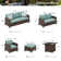 Argyri 9 - Person Patio Conversation Sets with Cushions