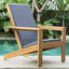 Chaise Adirondack d'extérieur en teck avec revêtement de patio Hodgkins