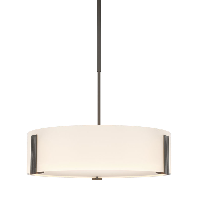 Lustre tambour 3 lumières Impressions, Fumée foncée