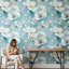 Papier peint floral impressionniste