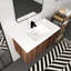 Meuble-lavabo à fixation flottante 36 po avec porte à fermeture en douceur et 2 portes Modern Design-211842282