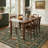 Soft Washable Non-Slip Vintage Floral Area Rug For Living Room, Bedroom In Dark Green Multi-1383025378-1382903334