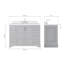 Ensemble de meuble-lavabo simple 48,25 po avec plateau en quartz Abshire-94668894