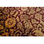 100% Silk Red Floral Qum  Square Oriental Rug 8x8