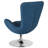 Marilo LeatherSoft Swivel Side Reception Chair with Bowed Seat - Guest Seating-88610585