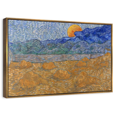 Gerbes de blé et lune montante