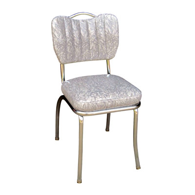 Retro Home Upholstered Handle Back Dining Chair