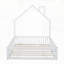 Lit plateforme double pleine grandeur avec garde-corps-117599717
