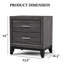 Mobilier de chambre à coucher deux tiroirs deux pièces-1603805668
