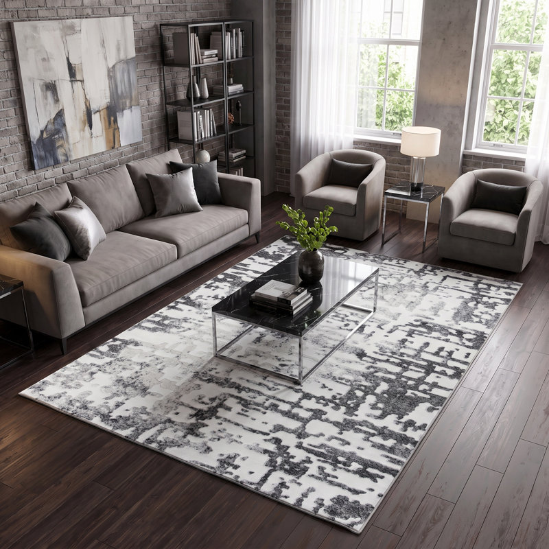 Studebaker Washable Abstract Indoor Rug, Rectangle 8'1" x 10'5"
