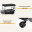 Chariot pliable de 480 lb avec auvent, poussette de chariot avec roues tout-terrain de 7 po, chariot pliable léger, grande capacité de camping-125828986