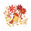 Art sur toile «Orange Bird II» par Farida Zaman-81267561