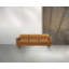 Authentic Italian Leather Sofa with Button Tufted Backrest