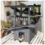 Maison pour chat à 4 niveaux avec toit et rampes imperméables, grande enceinte pour chat en bois résistant aux intempéries, abri pour chat à plusieurs niveaux-896280237