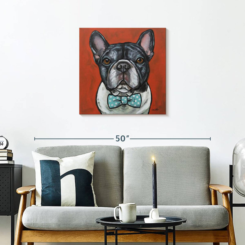 Crowle Frenchie Louie, H 24 po x l 24 po