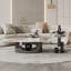 Table basse ovale légère et luxueuse
