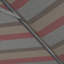 Parasol de patio gris 11 pieds avec manivelle nervurée en aluminium Sunbrella Gateway-1333245057