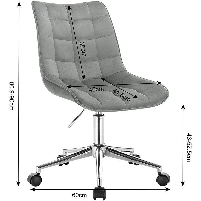 Darrey Office Chair, Dark Grey