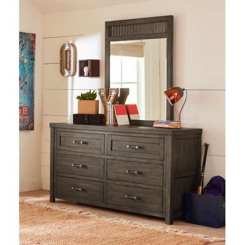 Adamsville Wood Flat Mirror