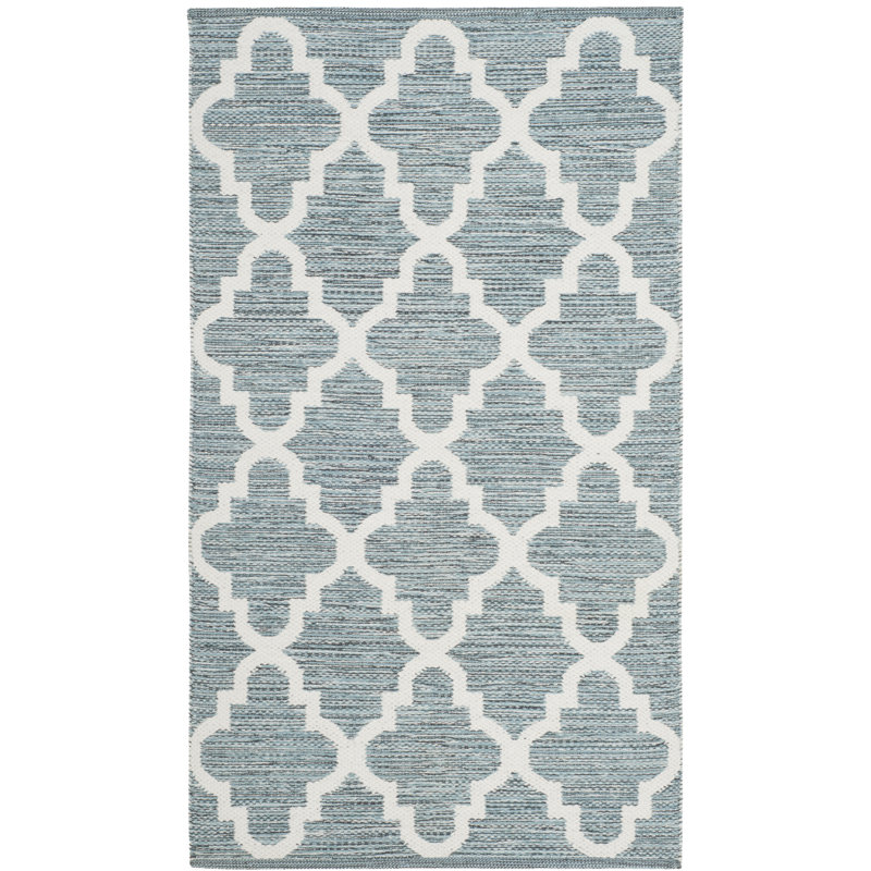Tapis géométrique tissé à la main Eliana, Rectangulaire 3 pi x 5 pi
