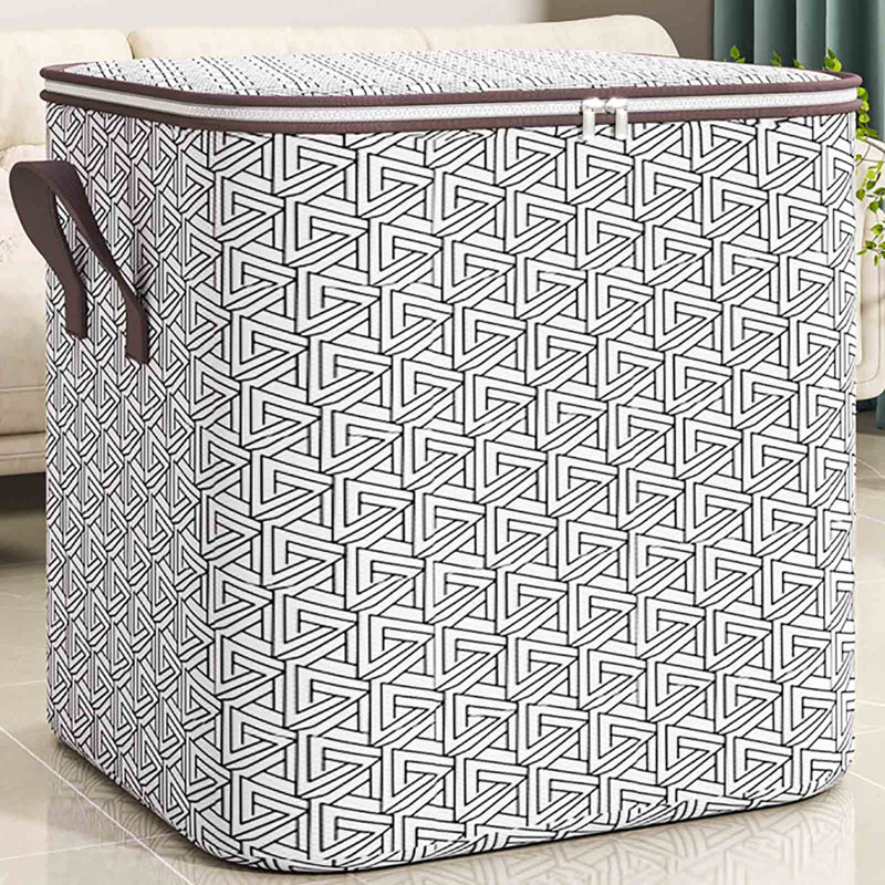  140L Storage Bins with Lids & Reinforced Handles, Large Closet Organizers and Storage, Clothes Storage Basket Containers for Clothing, Sweater, Comforter, Bedding