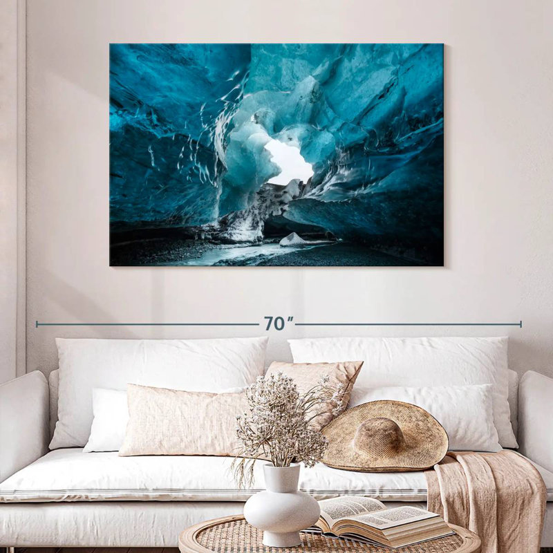 Grotte glaciaire Alvord Watnajokull, H 32 po x l 48 po